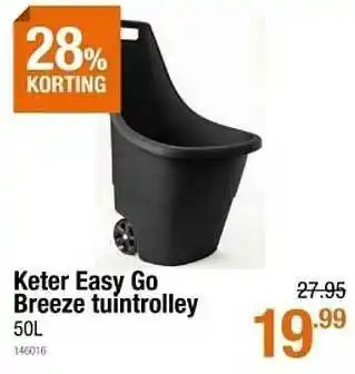Cevo Keter Easy Go Breeze Tuintrolley 28% Korting aanbieding