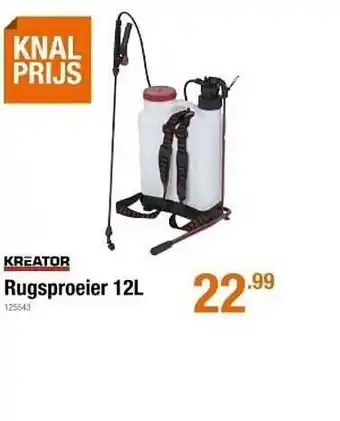 Kreator Rugsproeier 12L