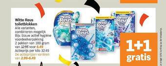 Albert Heijn Witte Reus Toiletblokken 1+1 Gratis aanbieding
