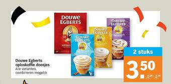 Albert Heijn Douwe Egberts Oploskoffie Doosjes aanbieding