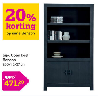 Leen Bakker Open kast Benson aanbieding