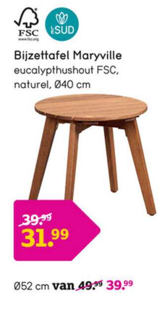 Leen Bakker Bijzettafel Maryville aanbieding
