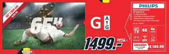 MediaMarkt Philips 650LED705/12 65" 0LED 4K TV aanbieding