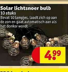 Kruidvat Solar Lichtsnoer Bulb aanbieding