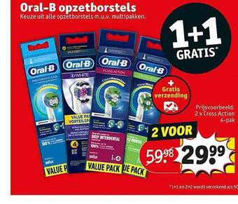 Kruidvat Oral-b Opzetborstels aanbieding