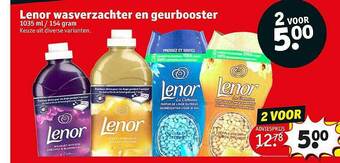 Kruidvat Lenor Wasverzachter En Geurbooster aanbieding