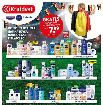 Kruidvat Keuze Uit Het Hele Gamma Nivea, Hansaplast En Labello aanbieding