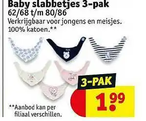 Kruidvat Baby Slabbetjes 3-pak aanbieding