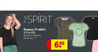 Kruidvat True Spirit Dames-t-shirt aanbieding