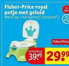 Kruidvat Fisher-price Royal Potje Met Geluid aanbieding
