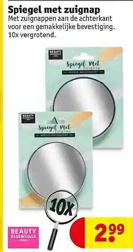 Kruidvat Spiegel Met Zuignap aanbieding