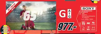 MediaMarkt Sony KE65XH9005BAEP 65" UHD 4K TV aanbieding