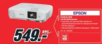 MediaMarkt Epson EB-FH06 Full HD 1080p beamer aanbieding