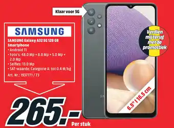 MediaMarkt Samsung Galaxy A32 5G 128 GB Smartphone aanbieding