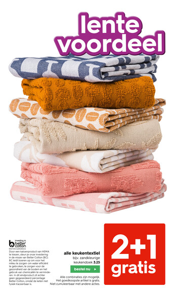HEMA alle keukentextiel aanbieding