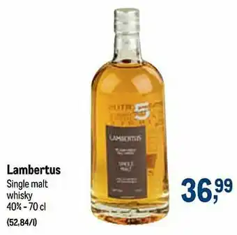 Lambertus single malt whisky