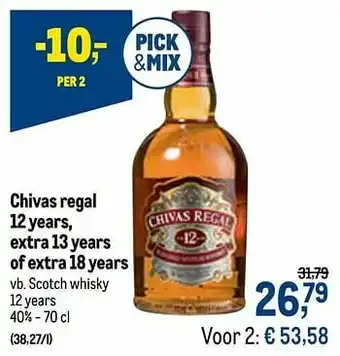 Makro Scotch whisky 12 years aanbieding