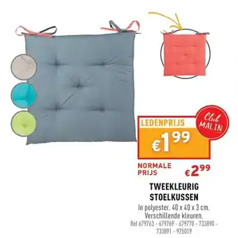 Trafic Tweekleurig Stoelkussen aanbieding