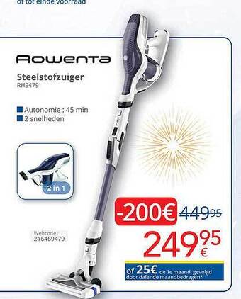 Eldi Rowenta Steelstofzuiger aanbieding