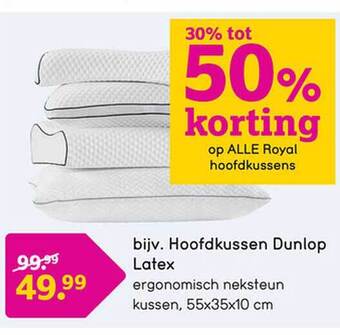 Leen Bakker Royal Hoofdkussens aanbieding