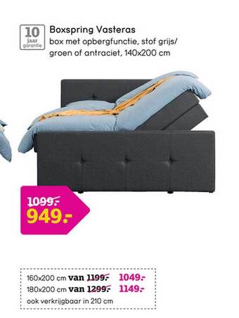 Leen Bakker Boxspring Vasteras aanbieding