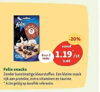 Maxi Zoo Felix Snacks aanbieding