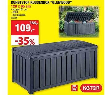 Hubo Kunststof Kussenbox Glenwood aanbieding