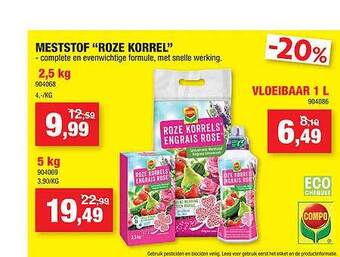 Hubo Meststof Roze Korrel aanbieding