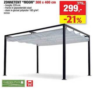 Hubo Zonnetent Moon 300 X 400 Cm aanbieding