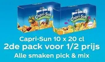 Capri-sun 10 x 20 cl 2de pack voor 1-2 prijs alle smaken pick + mix