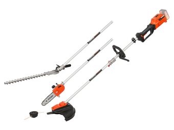 Hubo Powerplus Dual Power POWDPG7553 4-in-1 accu bosmaaier/trimmer/heggenschaar/kettingzaag 40V zonder accu aanbieding