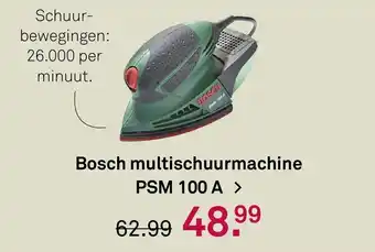 Karwei Bosch multischuurmachine PSM 100 A aanbieding