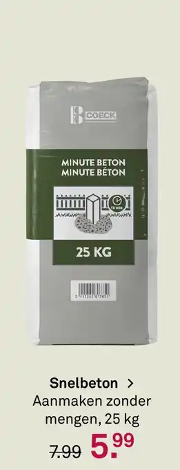Karwei Snelbeton aanbieding