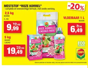 Hubo Campo Meststof "Roze Korrel" 2.5kg aanbieding