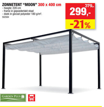 Hubo Zonnetent "Moon" 300 x 400cm aanbieding
