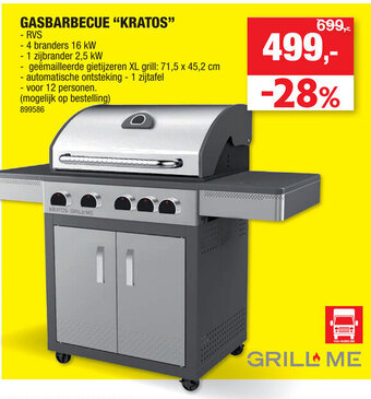 Hubo Gasbarbecue "Kratos" aanbieding