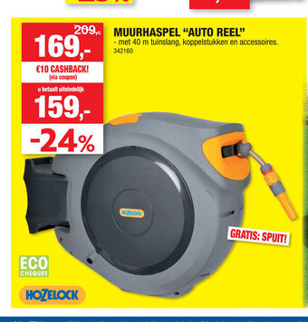Hubo Muurhaspel "Auto Reel" aanbieding