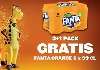 Alvo 3+1 pack gratis fanta orange 6 x 33 cl aanbieding