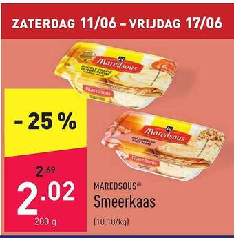 ALDI Maredsous Smeerkaas aanbieding