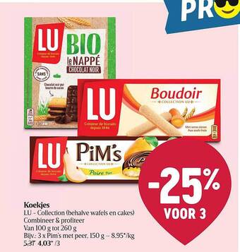 Delhaize Koekjes Lu aanbieding