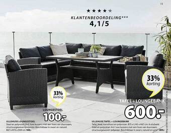 Jysk Loungestoel, Tafel, Loungebank aanbieding