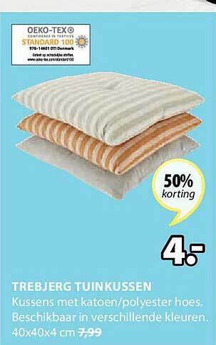 Jysk Trebjerg Tuinkussen aanbieding