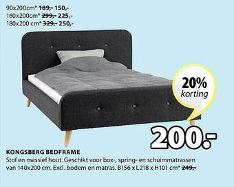 Jysk Kongsberg Bedframe aanbieding