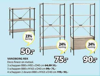 Jysk Vandborg Rek aanbieding