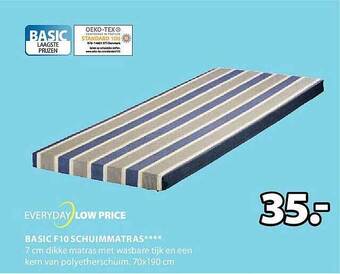 Jysk Basic F10 Schuimmatras aanbieding