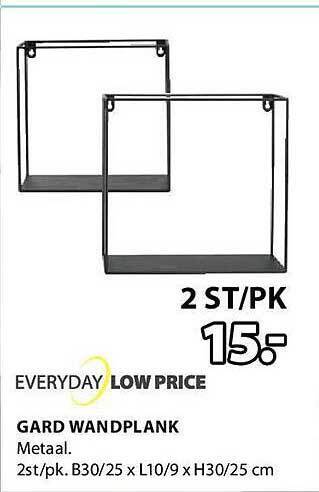 Jysk Gard Wandplank aanbieding