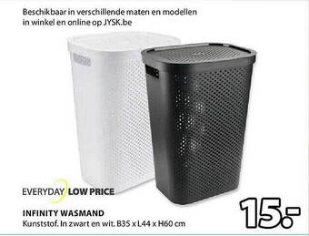 Jysk Infinity Wasmand aanbieding