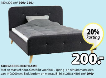 Jysk Kongsberg Bedframe aanbieding