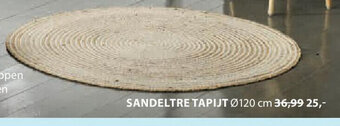 Jysk Sandeltre Tapijt 120cm aanbieding