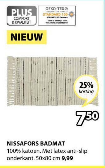 Jysk Nissafors Badmat aanbieding